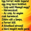 Ferrari a lámpánál