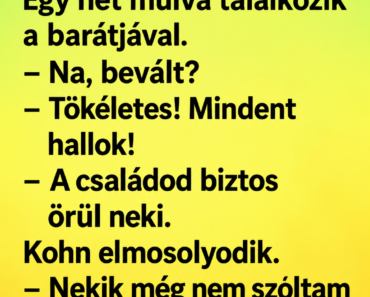 Öreg Kohn vesz egy új hallókészüléket.