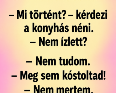 Pistike visszaviszi az érintetlen ebédet.