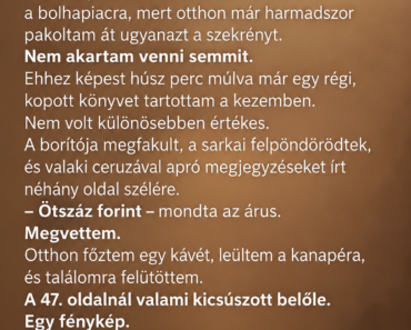 Vettem egy régi könyvet a bolhapiacon – a 47. oldalnál egy fényképet találtam, a hátuljára pedig csak egy időpont volt írva